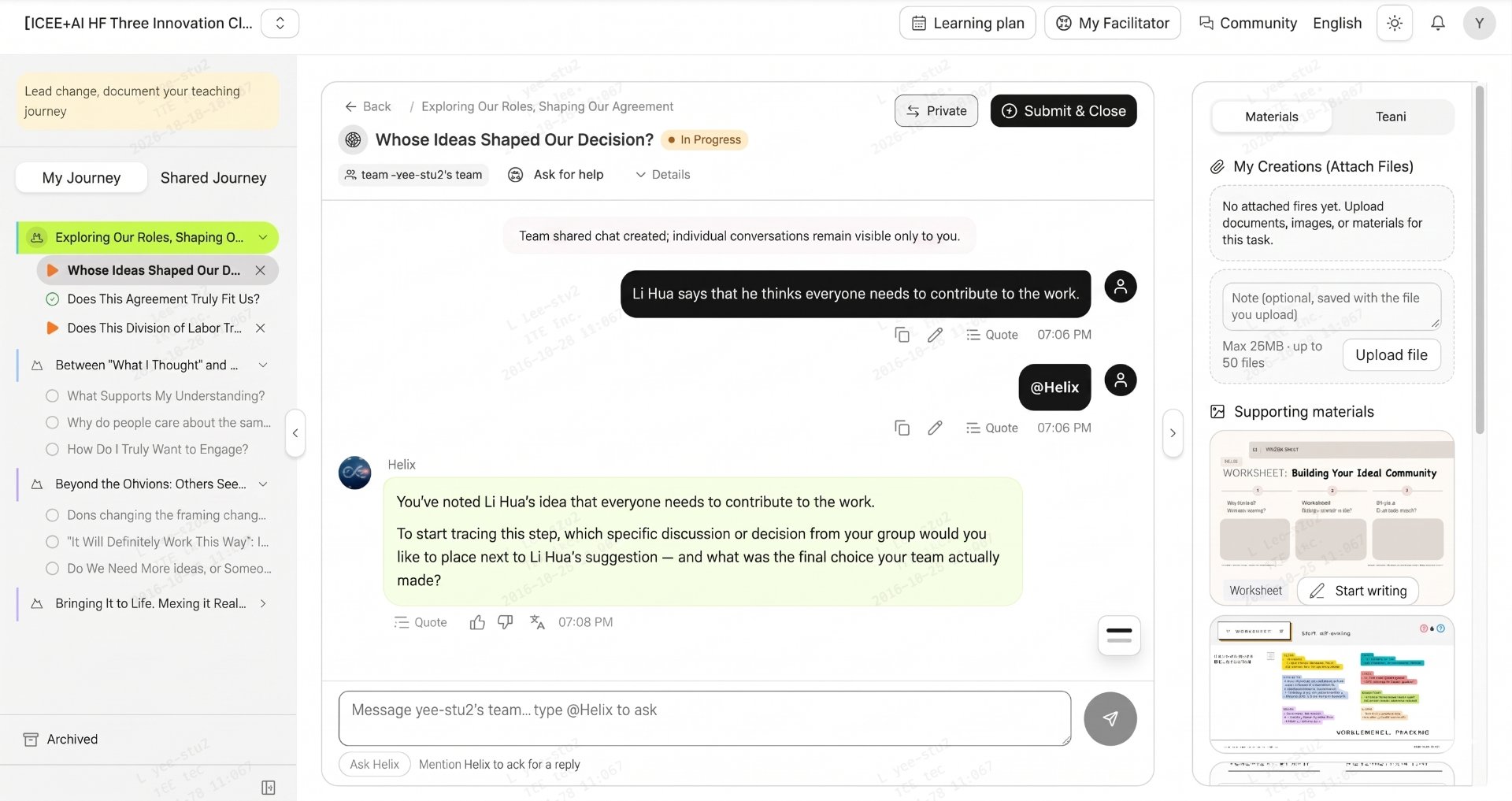 Chat with AI in a group chat